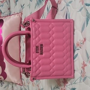 Hot pink Steve Madden mini Tote bag.